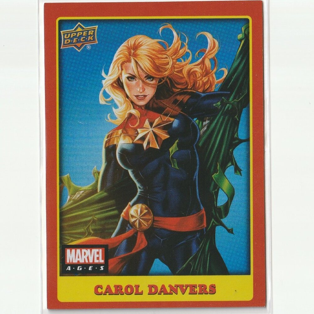 2020 Upper Deck Marvel Ages Premium Parallel Rainbow Foil CAROL DANVERS #235